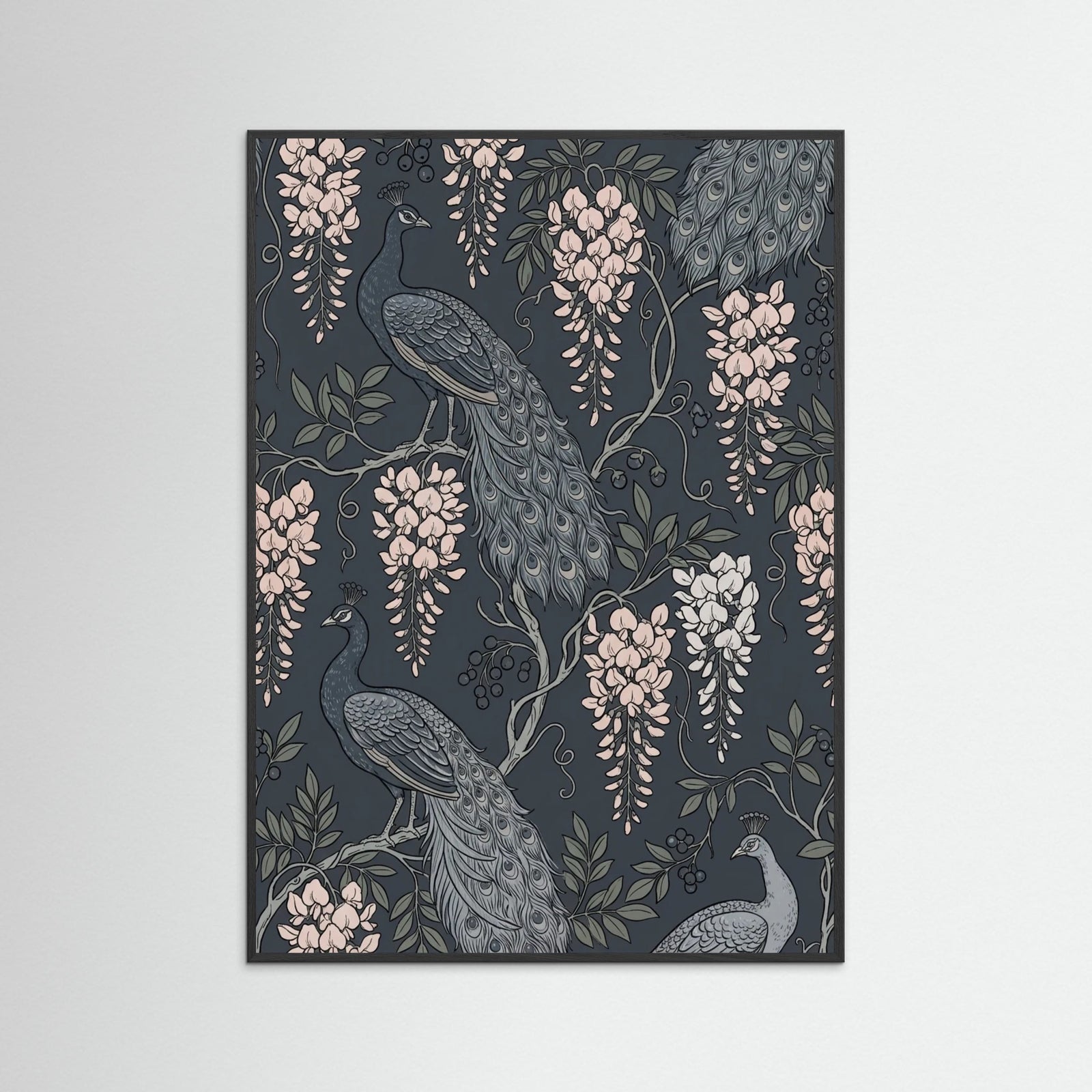 Black Wood Botanical Elegance