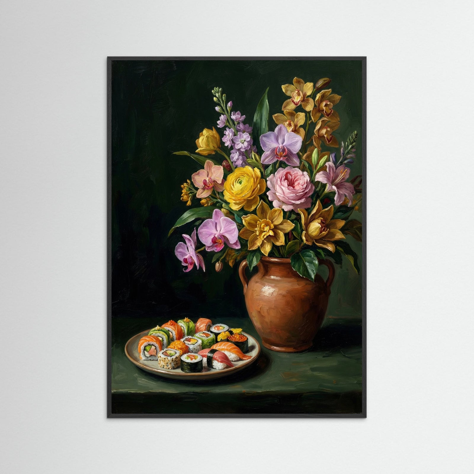 Black Wood Botanical Feast