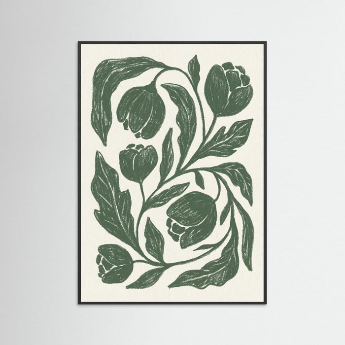 Black Wood Botanical Flow