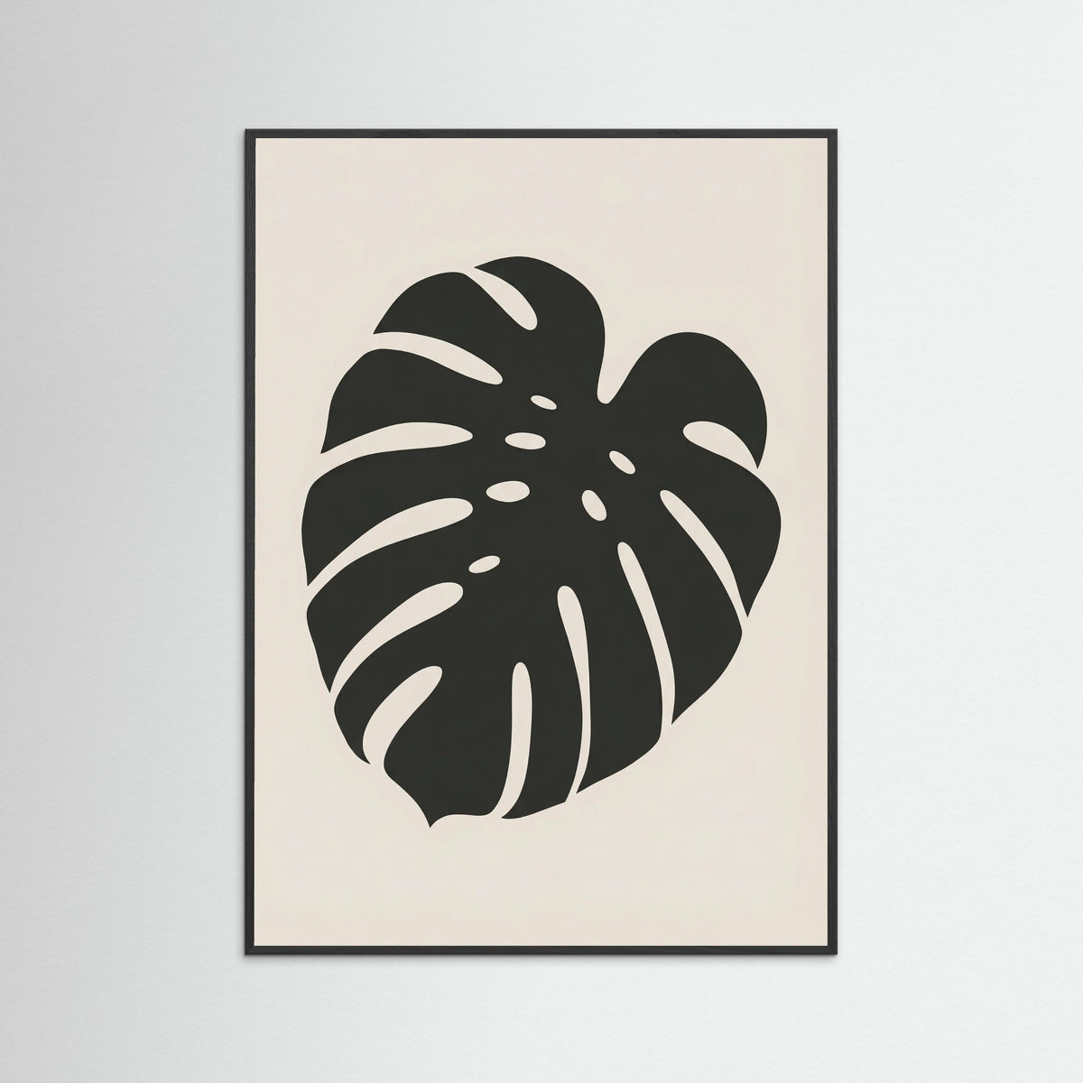 Black Wood Botanical Silhouette