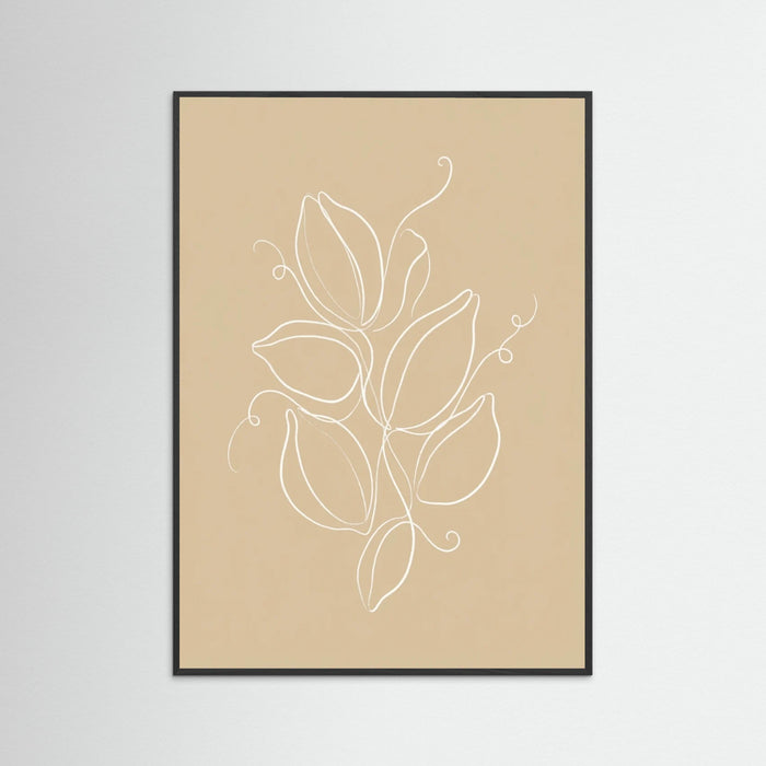 Black Wood Botanical Simplicity