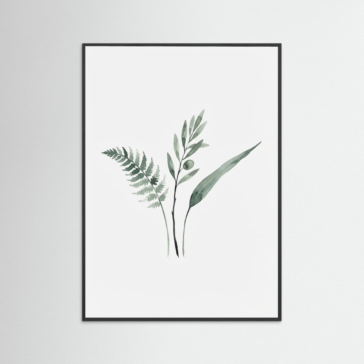 Black Wood Botanical Simplicity