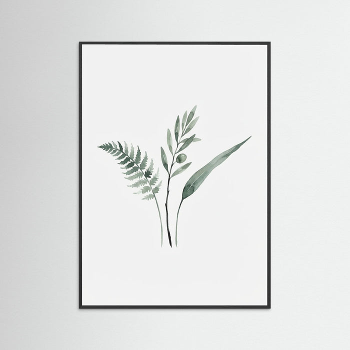 Black Wood Botanical Simplicity
