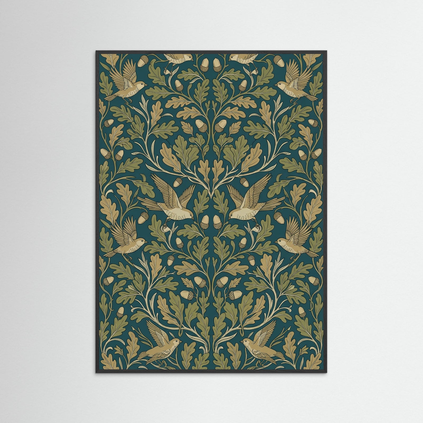 Black Wood Botanical Tapestry