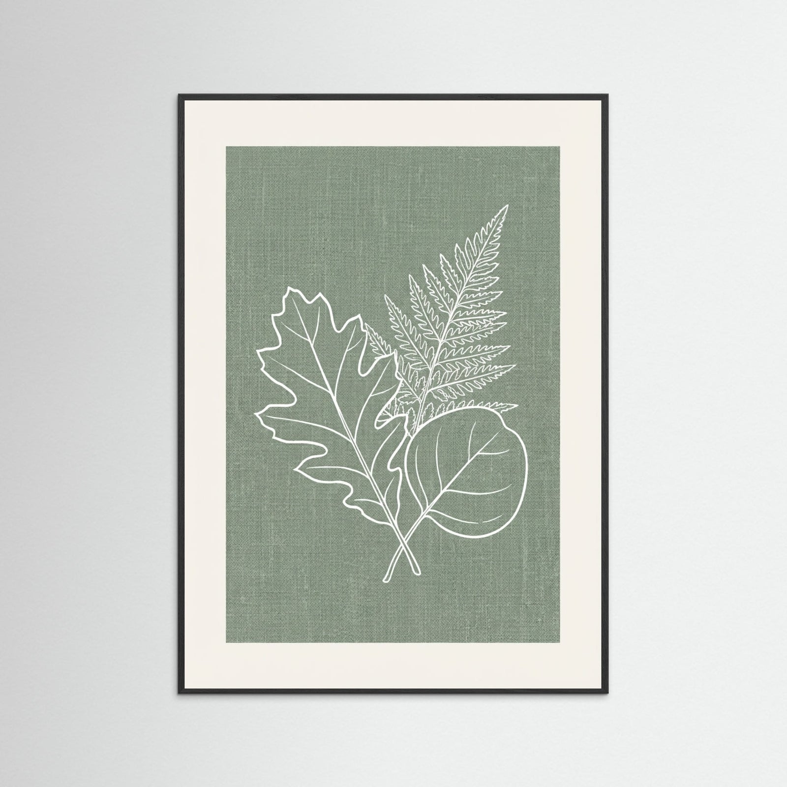 Black Wood Botanical Vessel