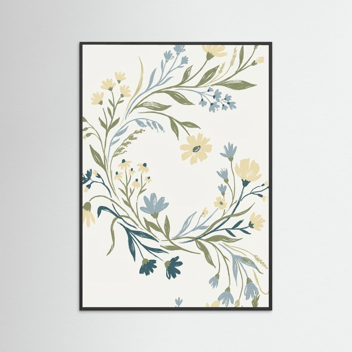 Black Wood Botanical Vessel