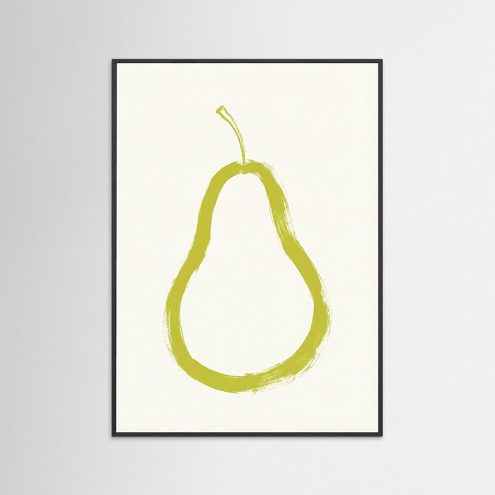 Brushstroke Apple Slice – poster and art print