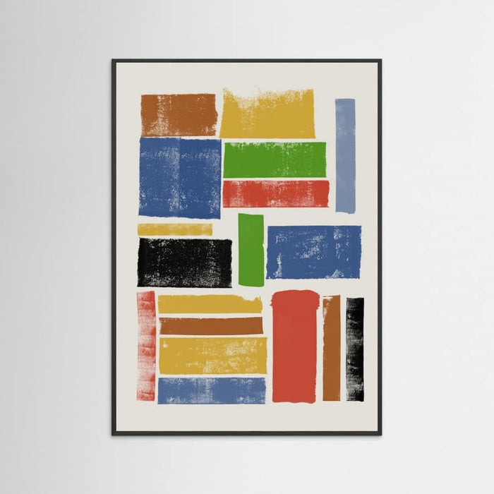 COLOR LINO CUT COMPOSITION Poster – plakat og kunsttryk