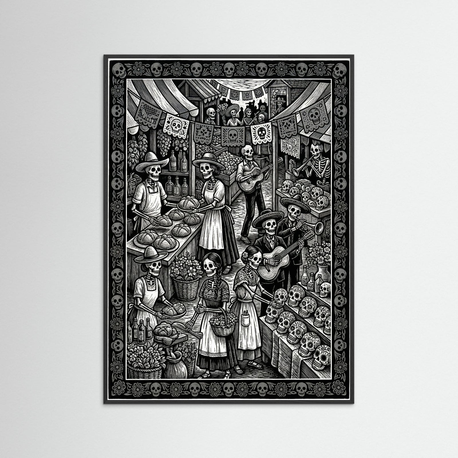 Black Wood Calavera Tapatia Chronicle