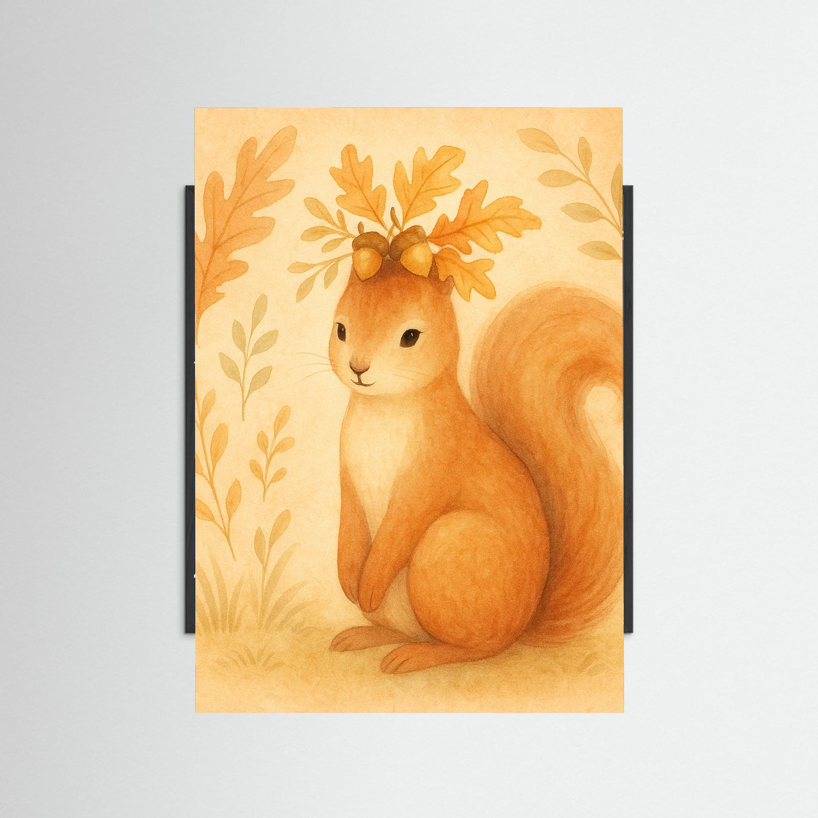 Black Wood Calm Squirrel