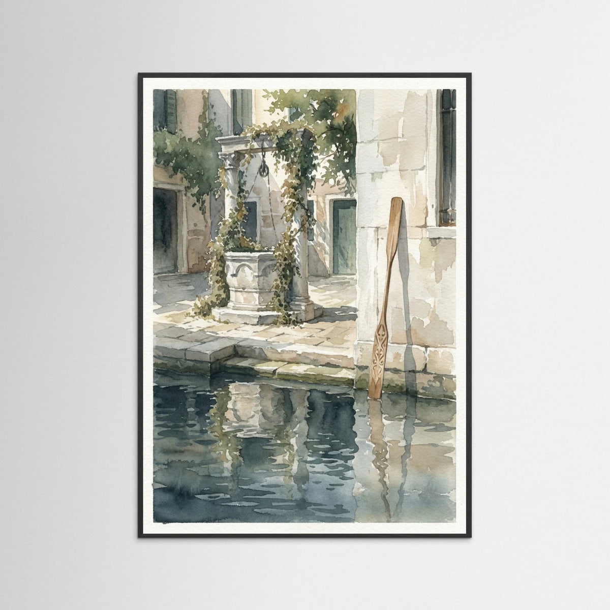 Black Wood Canal Reflections