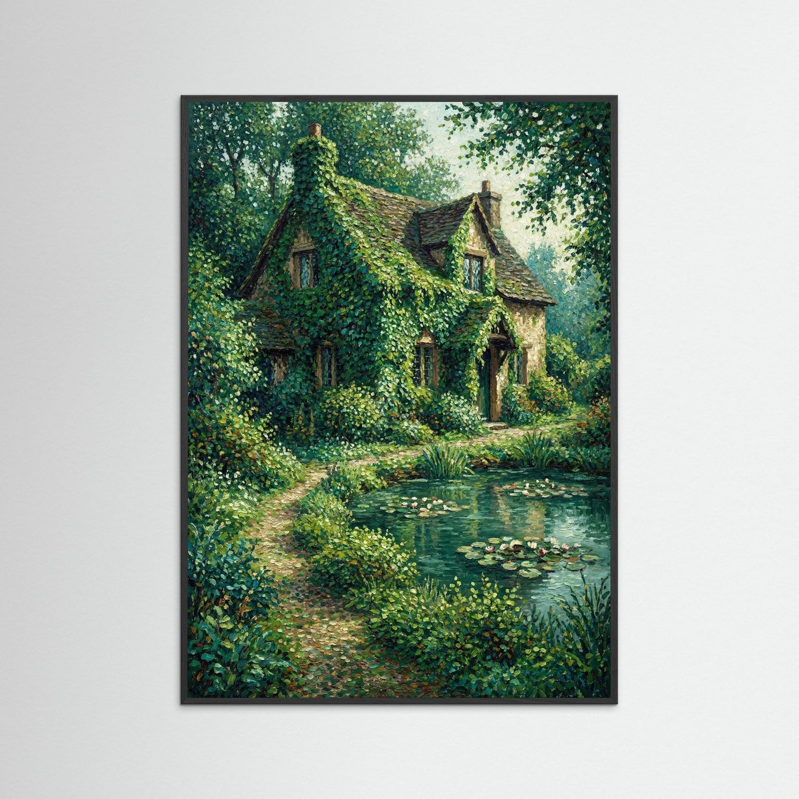 Black Wood Castle by Lake