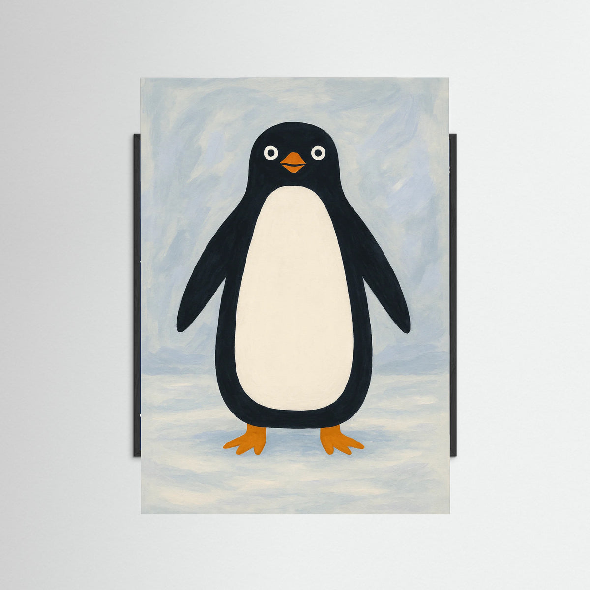 Black Wood Charming Penguin