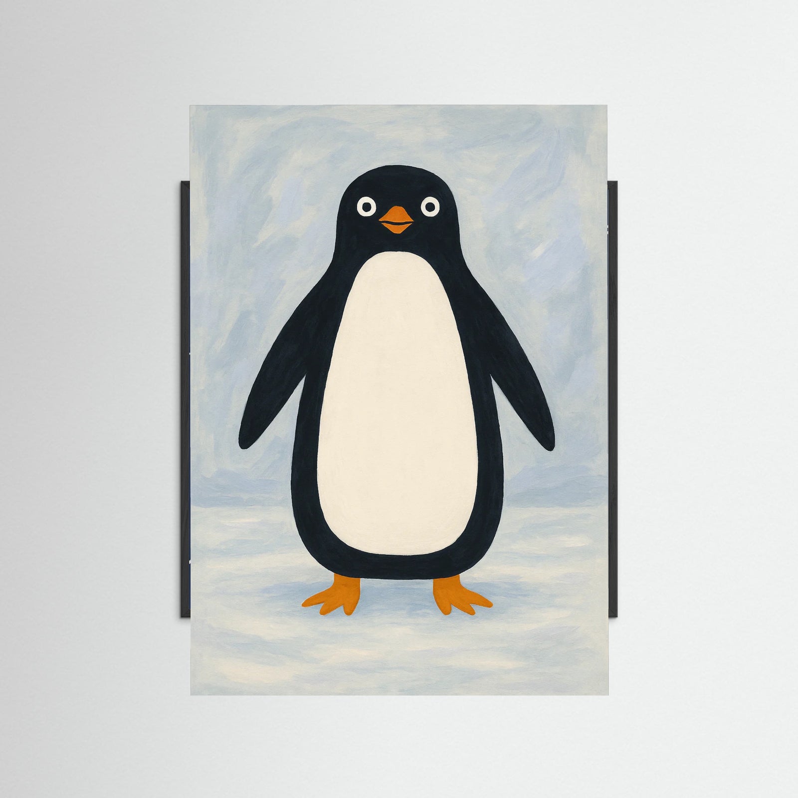 Black Wood Charming Penguin