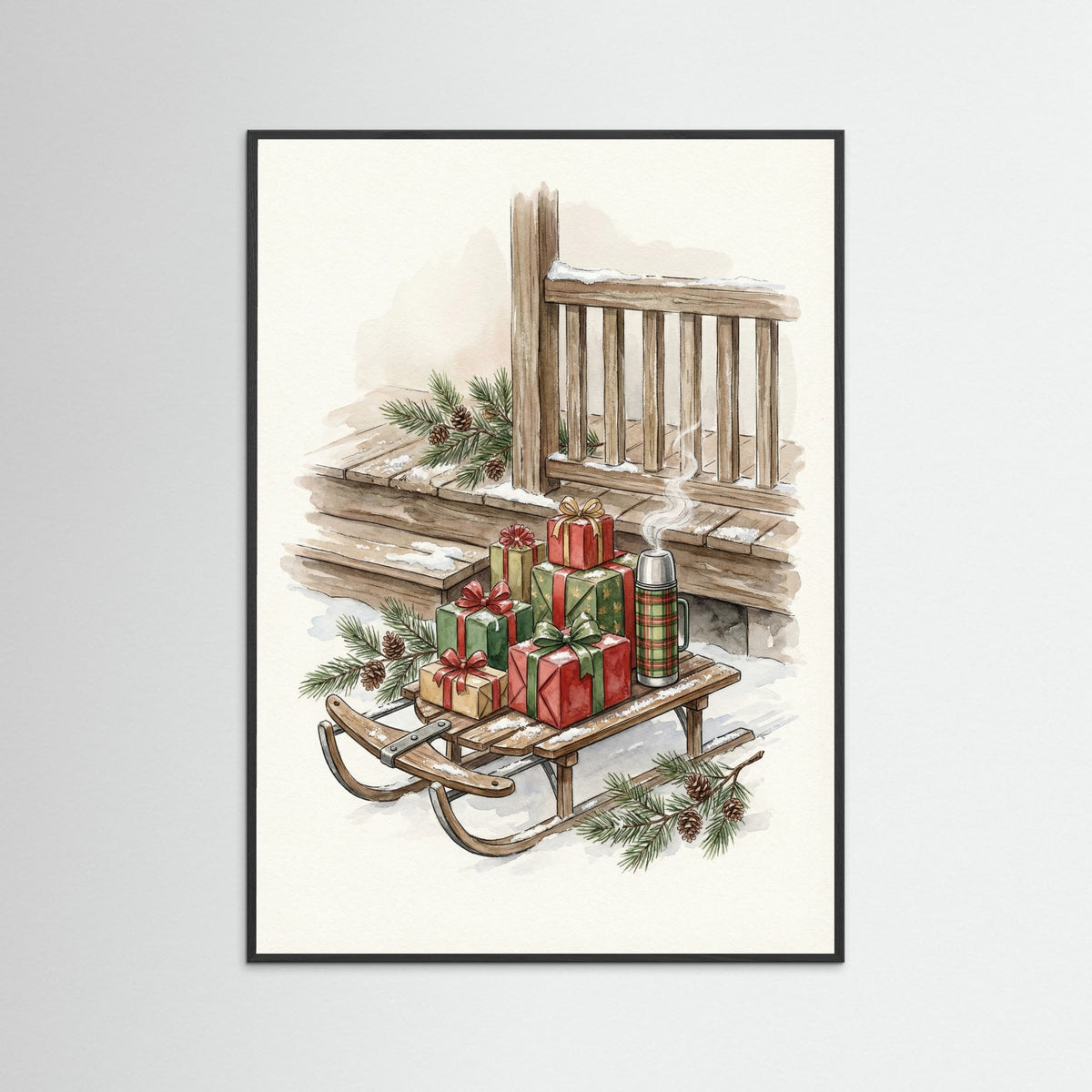 Black Wood Christmas Drive