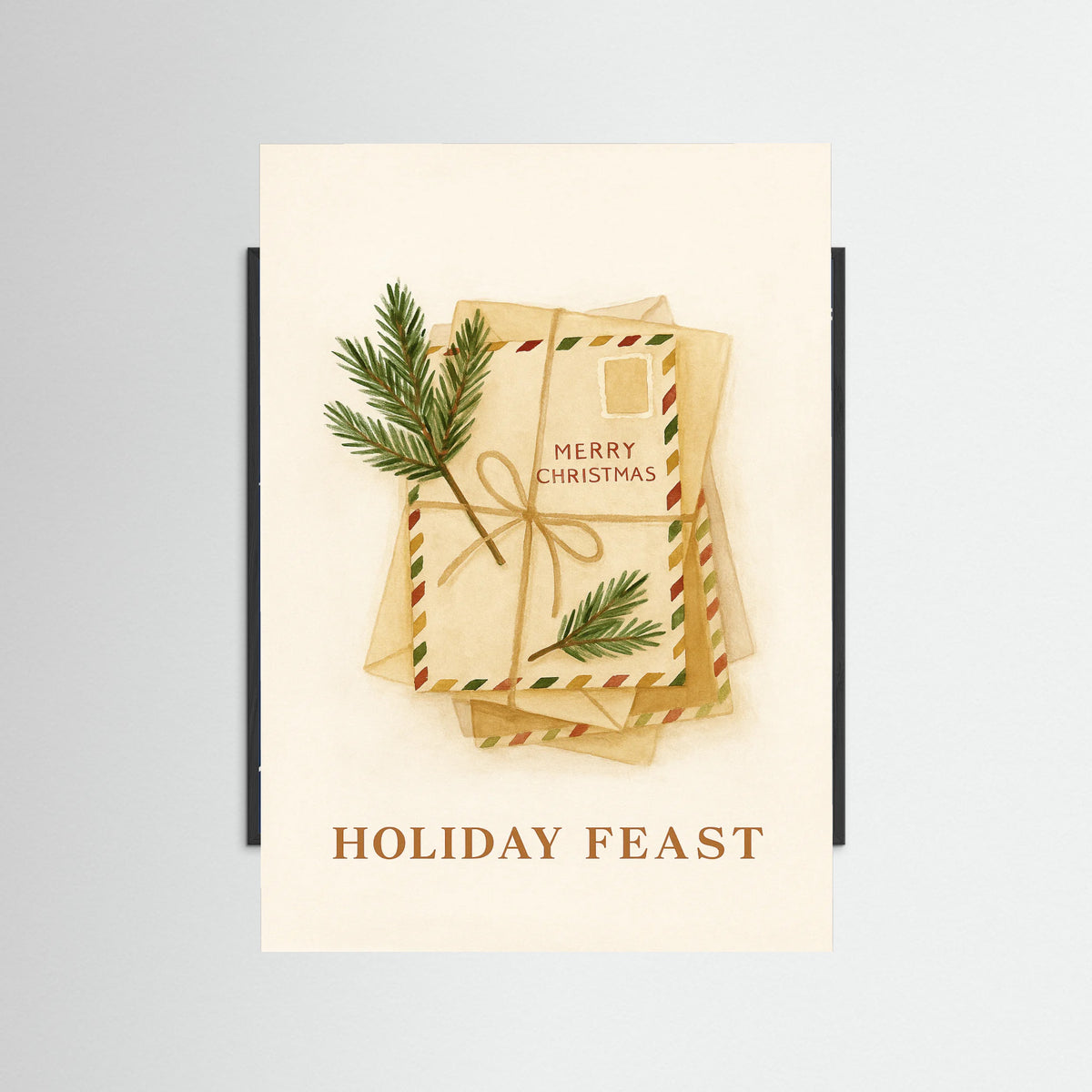 Black Wood Christmas Post