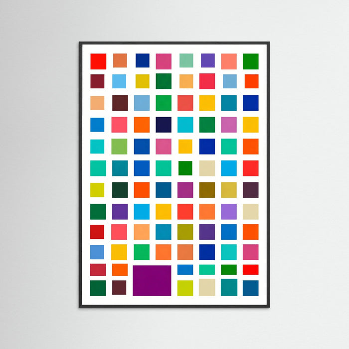 Black Wood Chromatic Grid