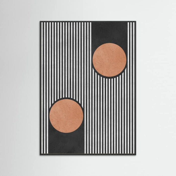 Circles on black background 2 Poster – poster and art print