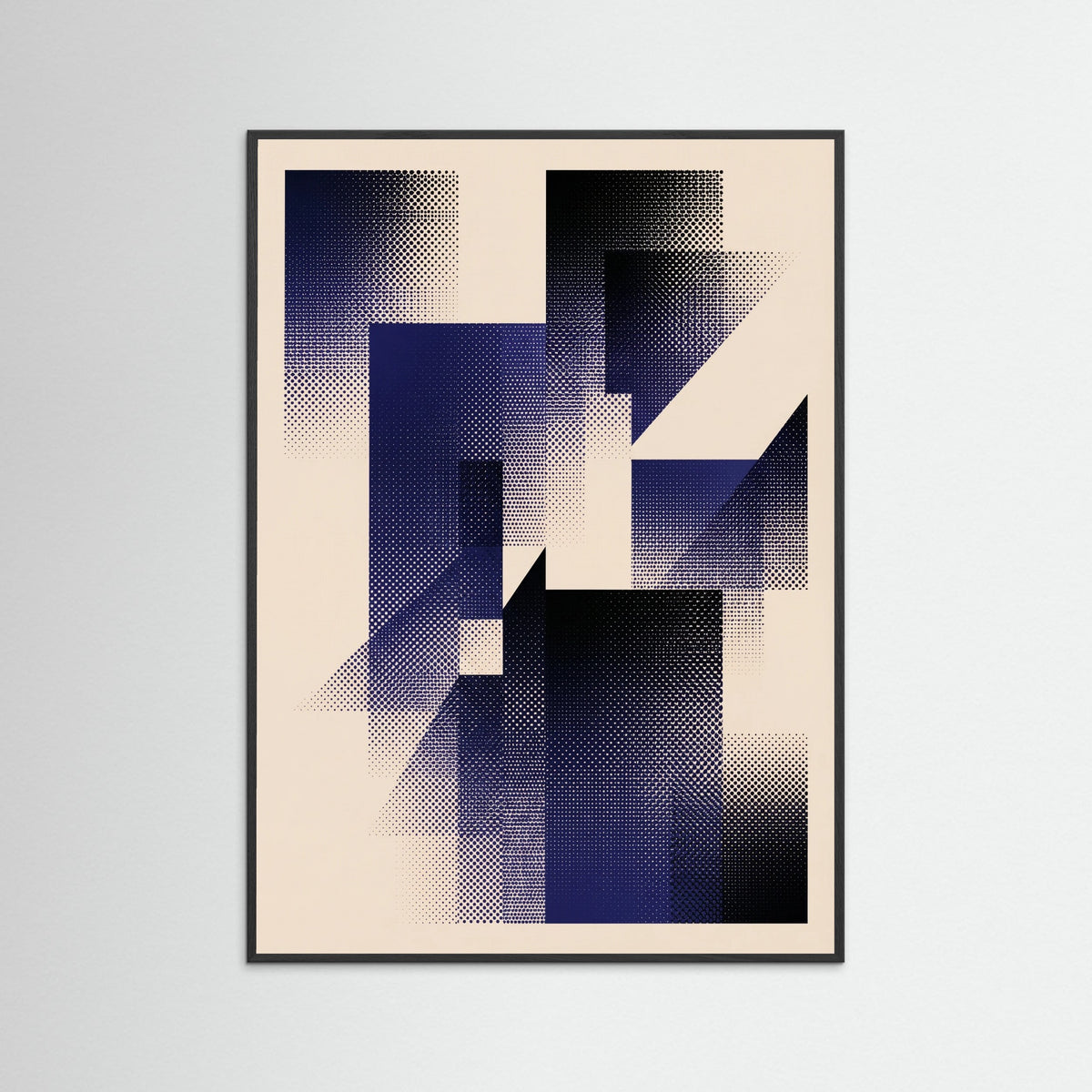 Black Wood Circular Gradient Dots