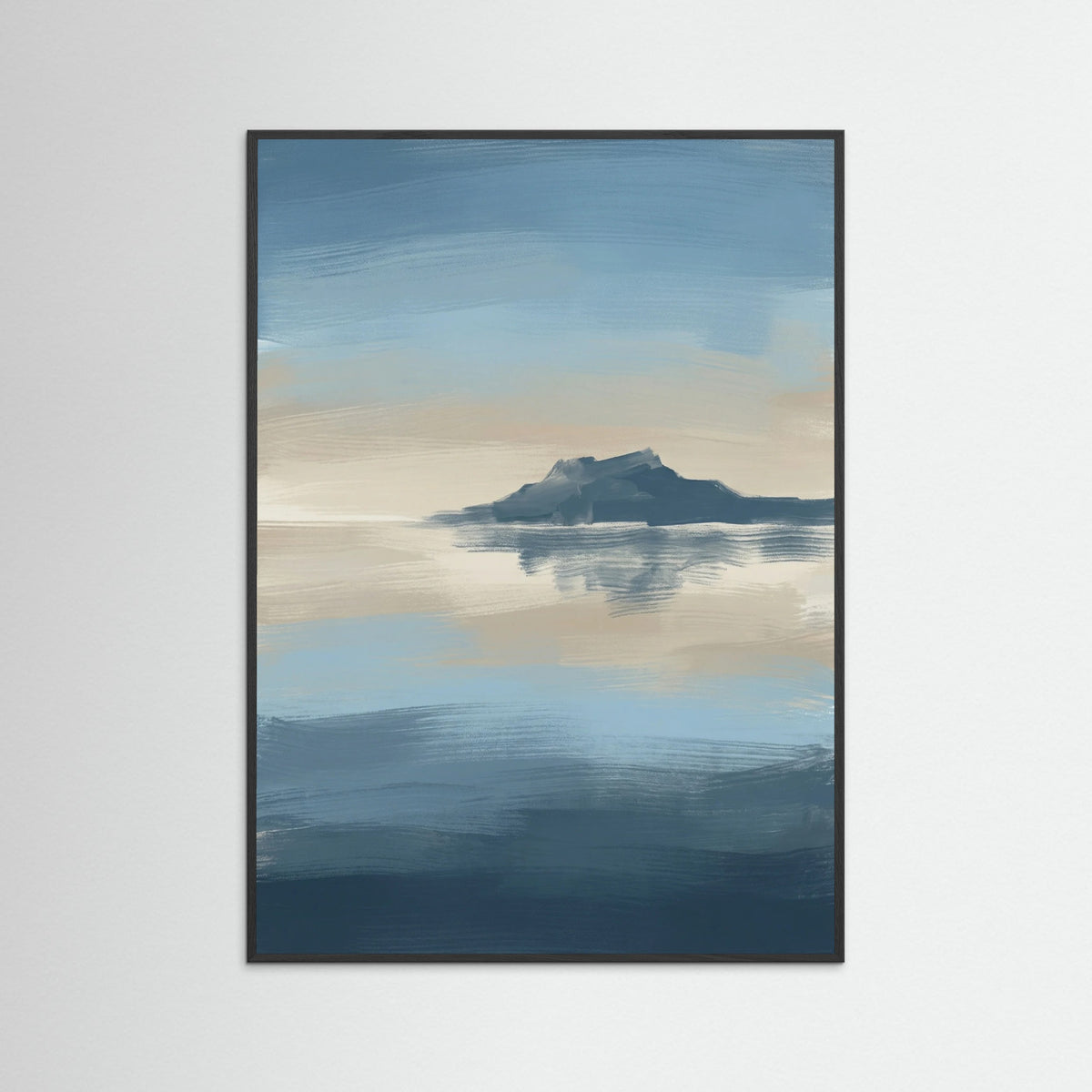 Black Wood Cloud Mountain Reflection