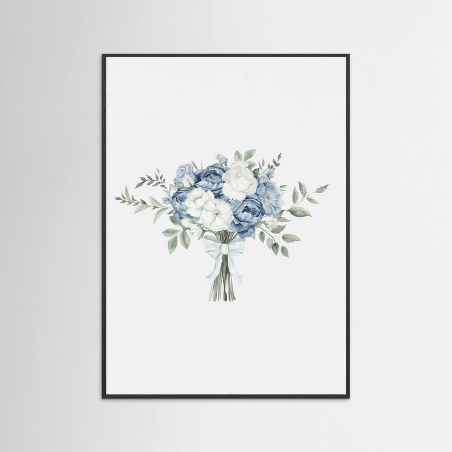 Coastal Bouquet With Bow Poster – poster and art print