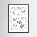 Coastal Collage Poster – poster and art print