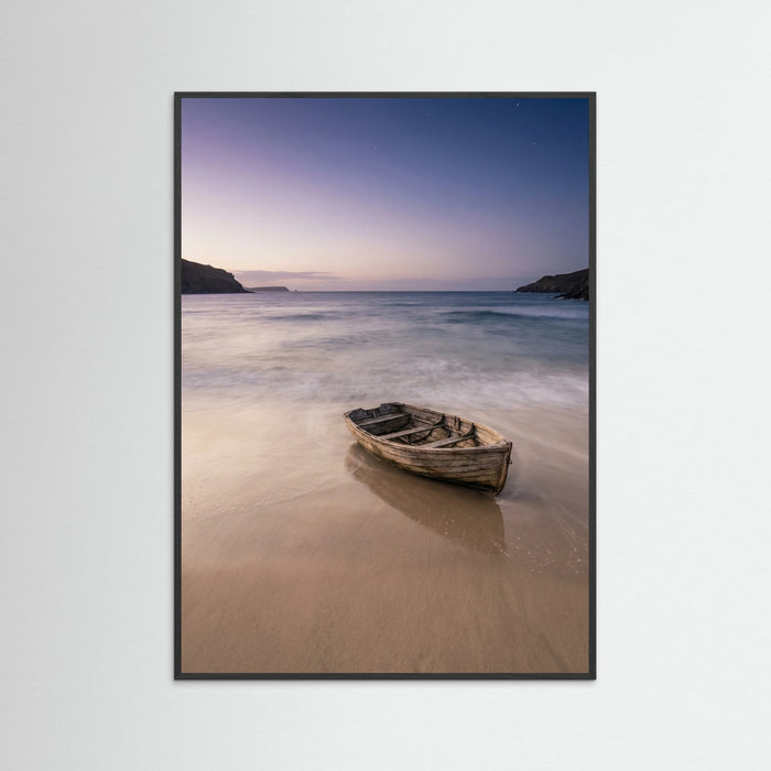 Black Wood Coastal Serenity Beige