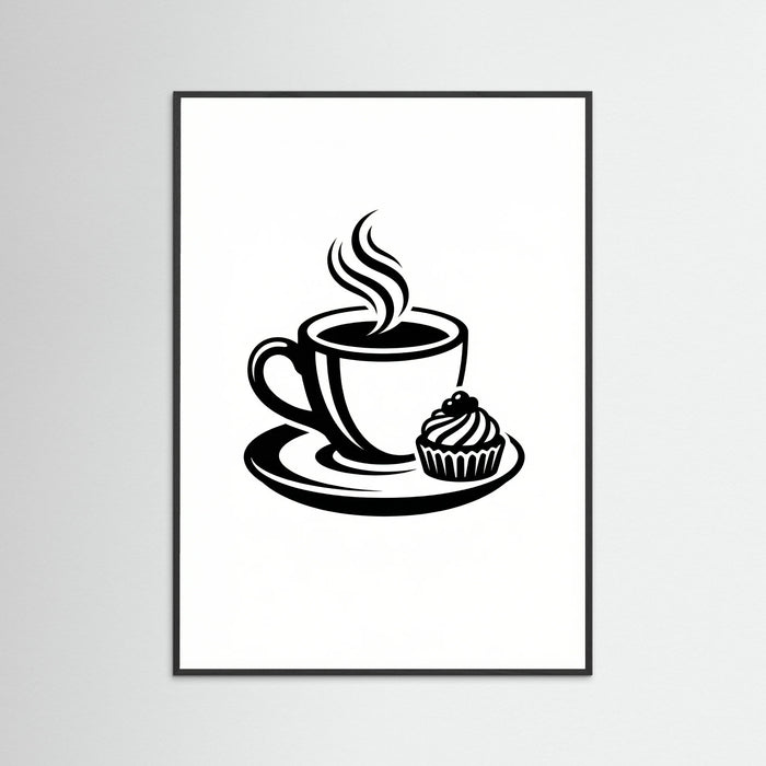 Black Wood Coffee Silhouette