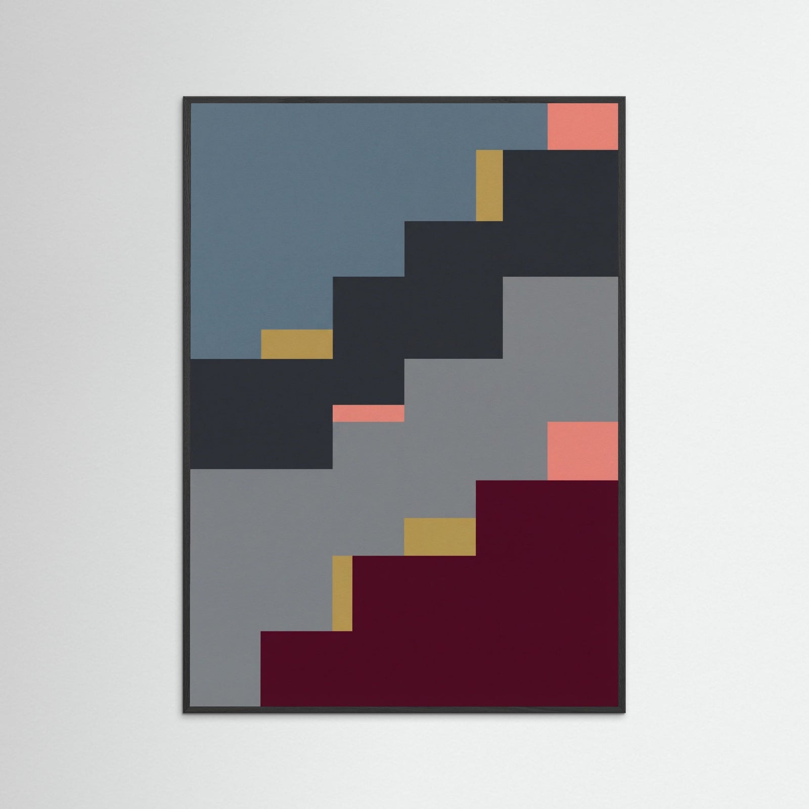 Black Wood Color Block Architecture