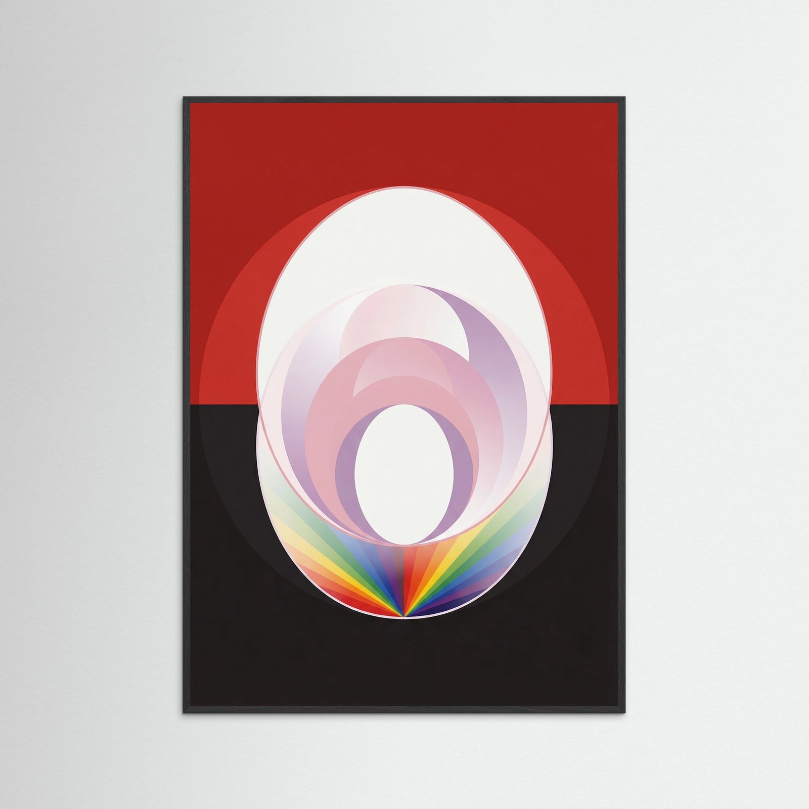 Black Wood Concentric Radiance