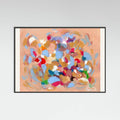 Black Wood Confetti Garden I Poster