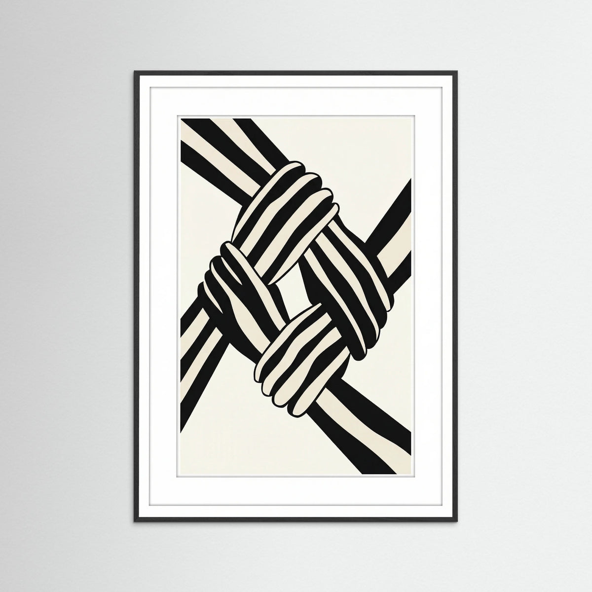 Black Wood Connected Forms