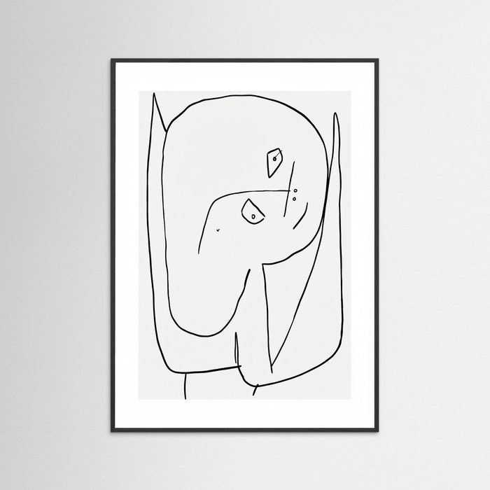 Black Wood Contemplative Figure