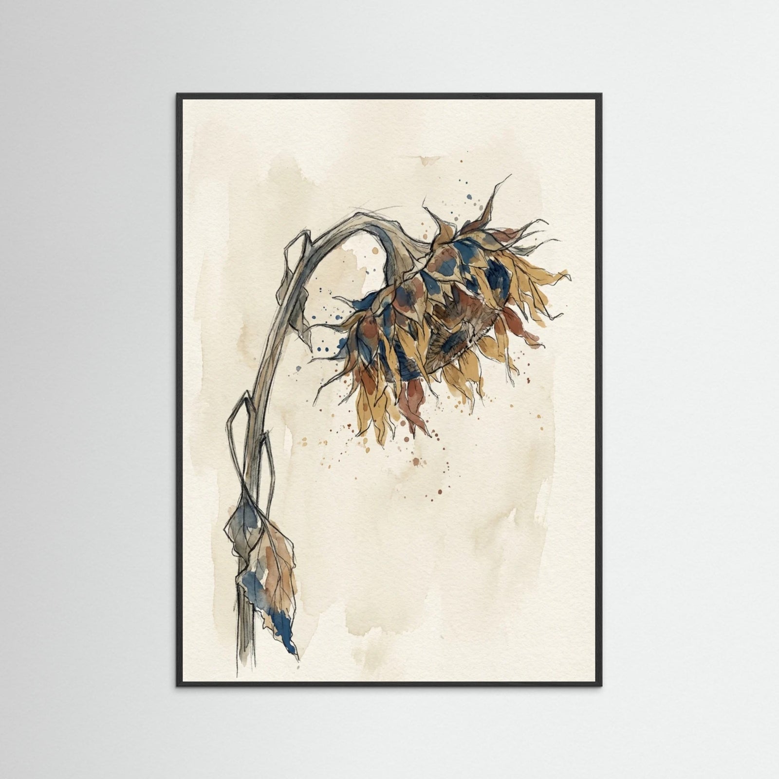 Black Wood Contorted Recline