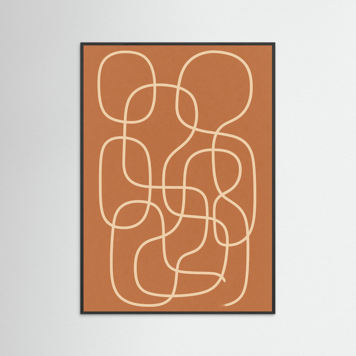 Black Wood Contour Puzzle