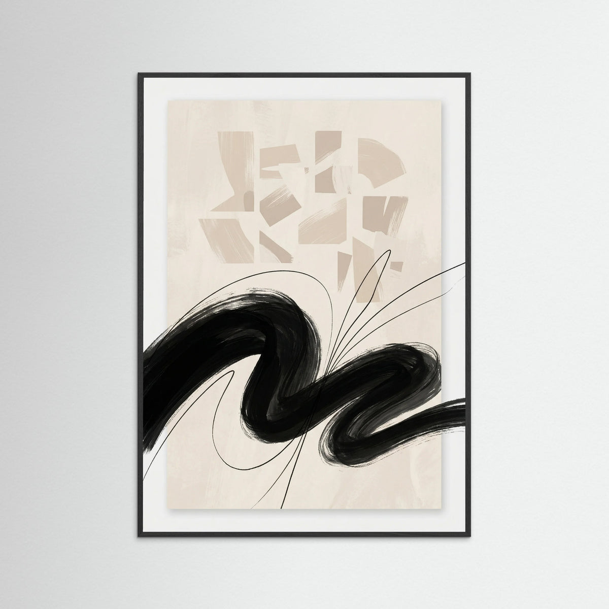 Black Wood Contrasted Balance