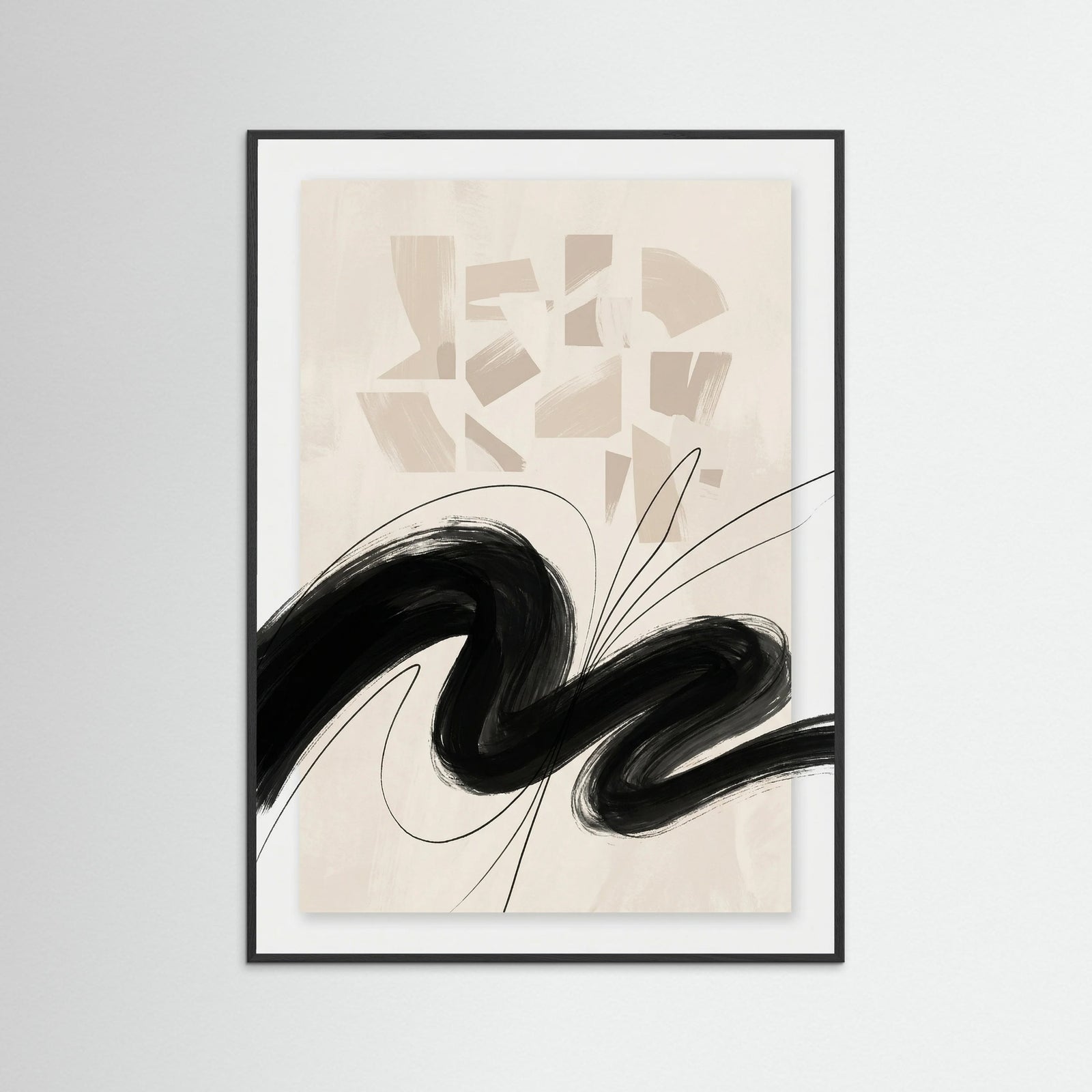 Black Wood Contrasted Balance