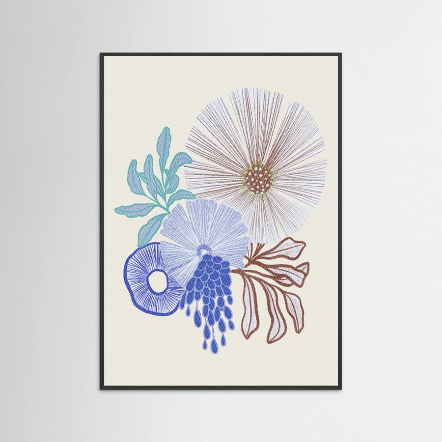 Coral floral Poster – poster and art print
