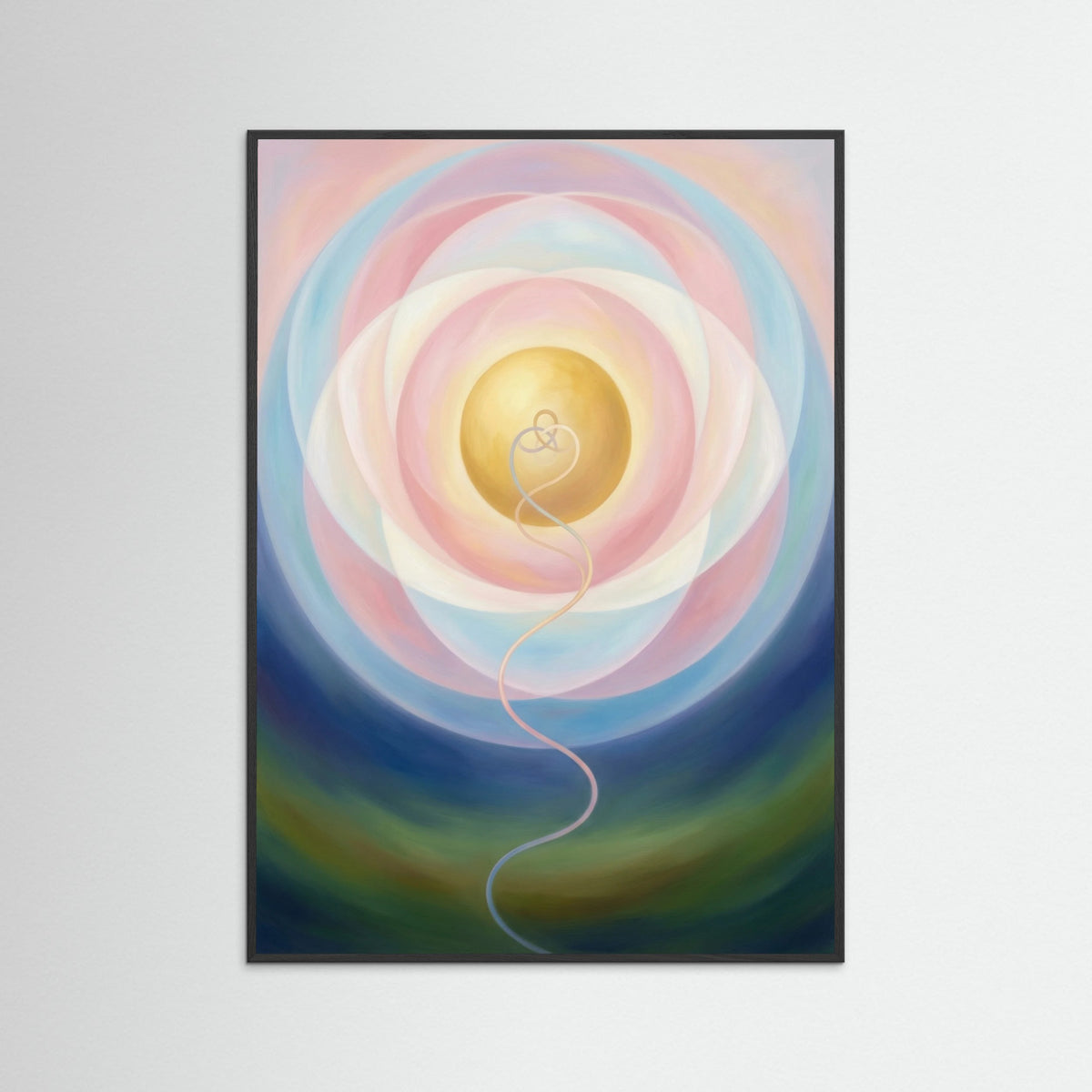 Black Wood Cosmic Heart Bloom