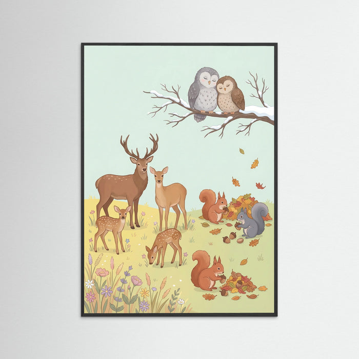 Black Wood Counting Critters Playful