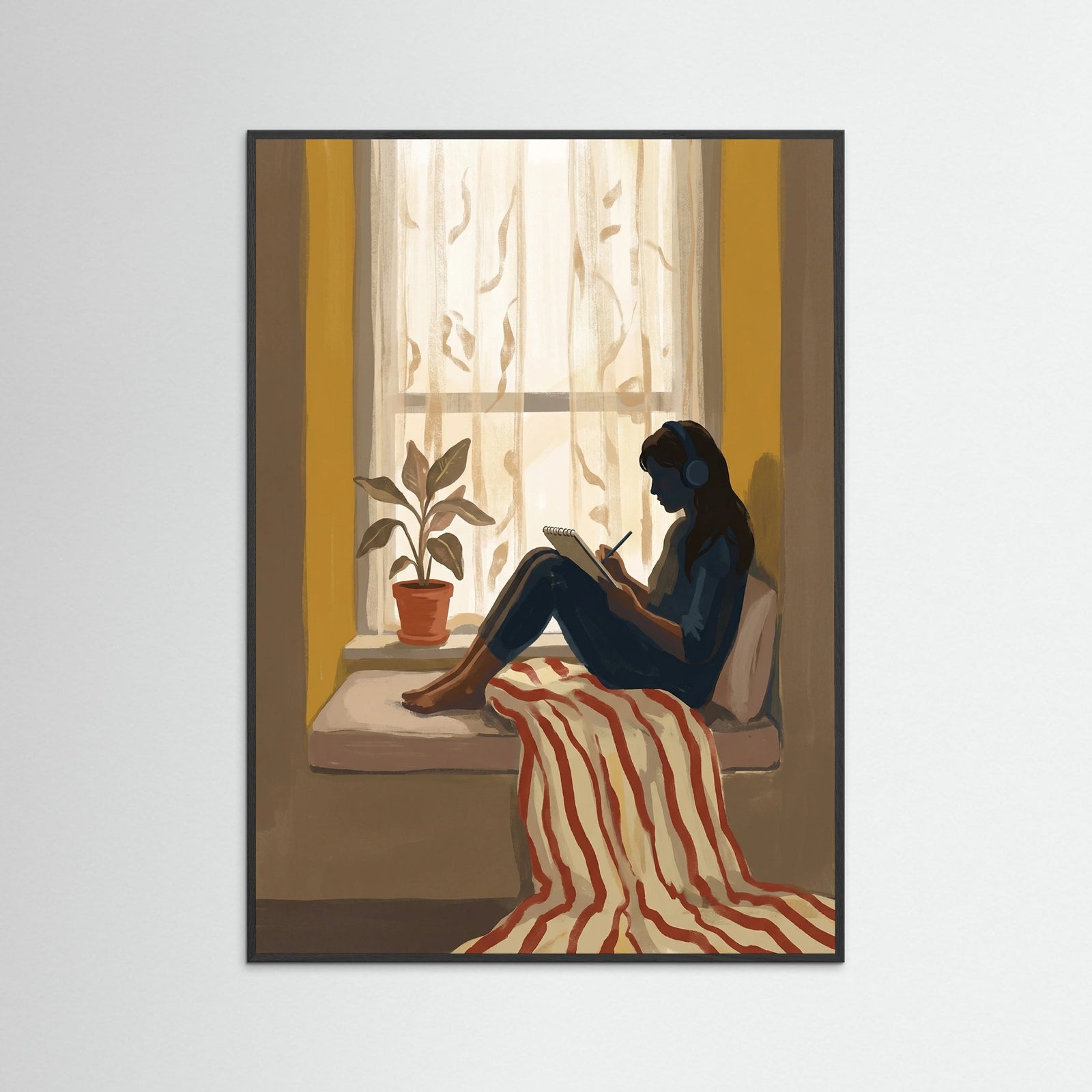 Black Wood Cozy Coffee Read