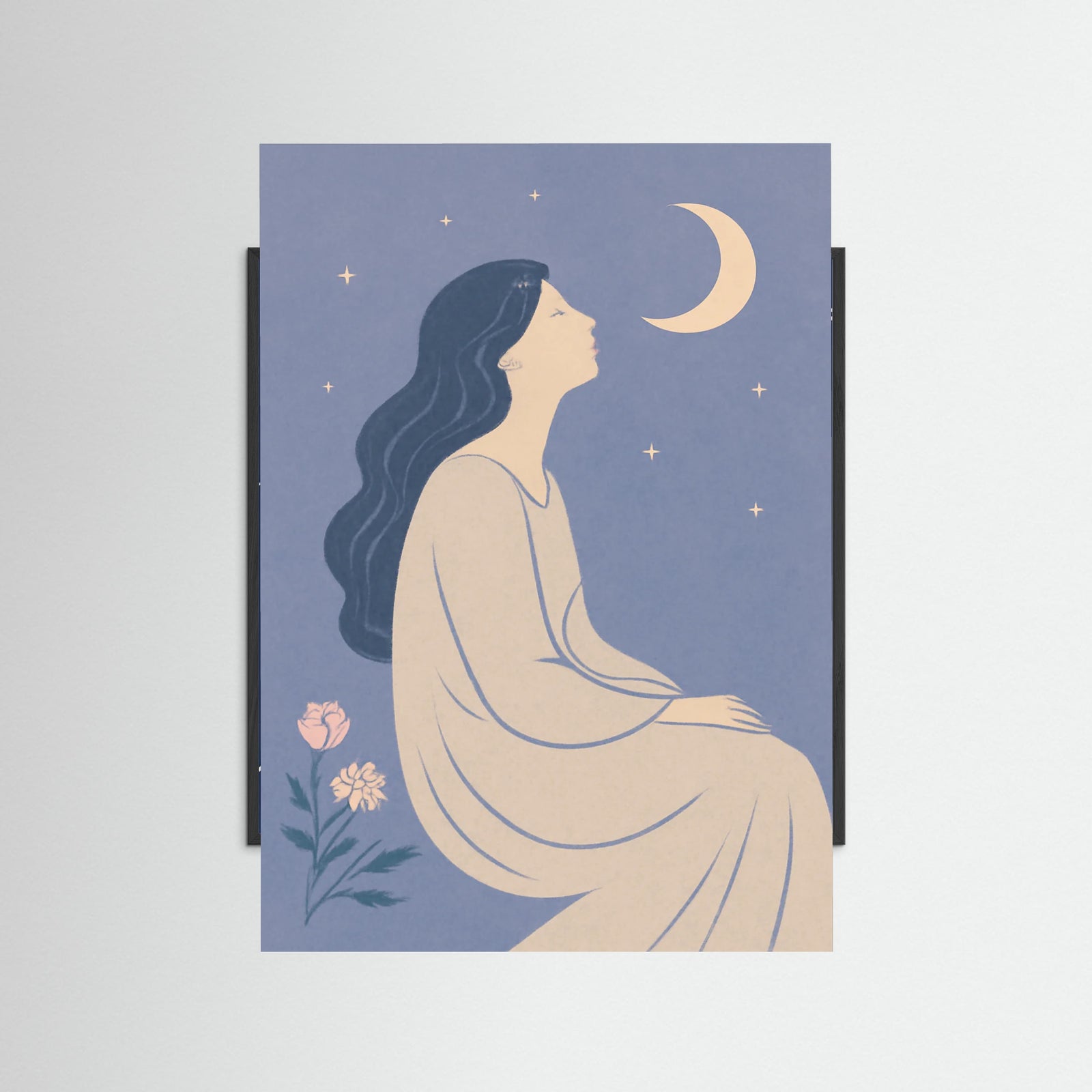 Black Wood Crescent Dreams