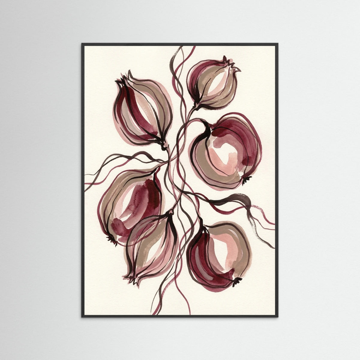 Black Wood Crimson Bloom