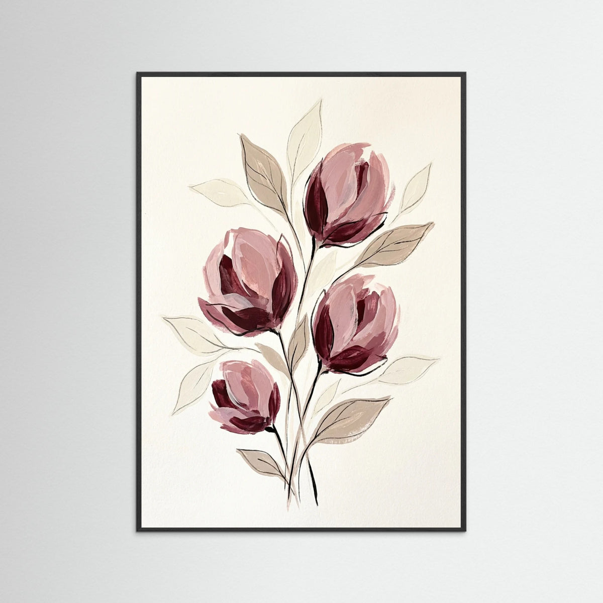 Black Wood Crimson Petals