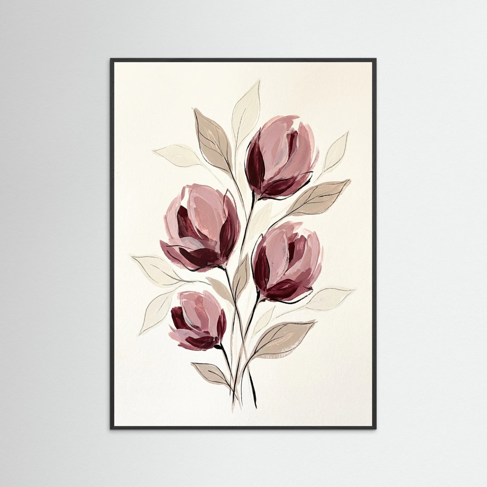 Black Wood Crimson Petals