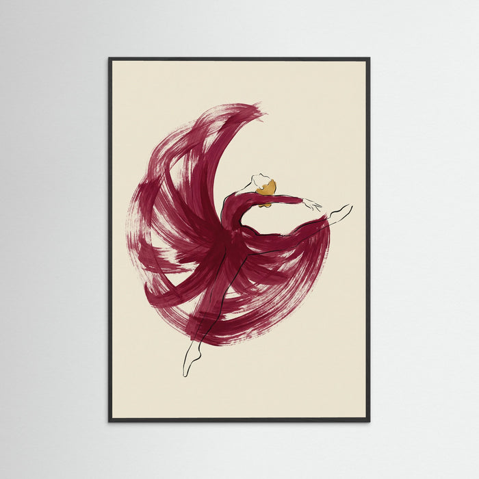 Black Wood Crimson Swirl