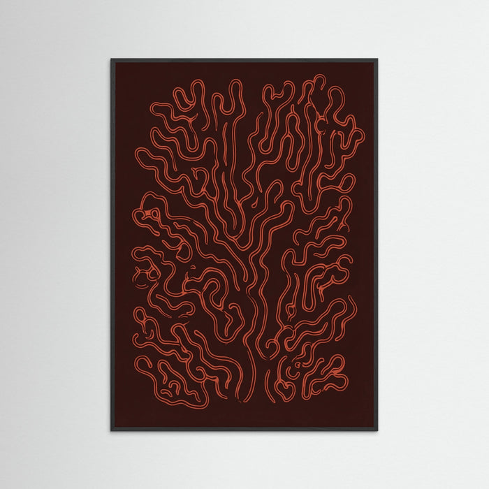 Black Wood Crimson Veins