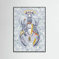 Crustacean Core grey -juliste – juliste ja taidepainatus