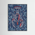 Crustacean Core navy Poster – poster and art print