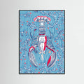 Crustacean Core summer blue Poster – poster and art print